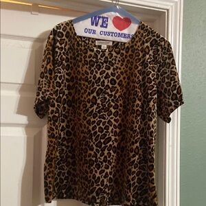 Coldwater Creek Black and Brown Blouse